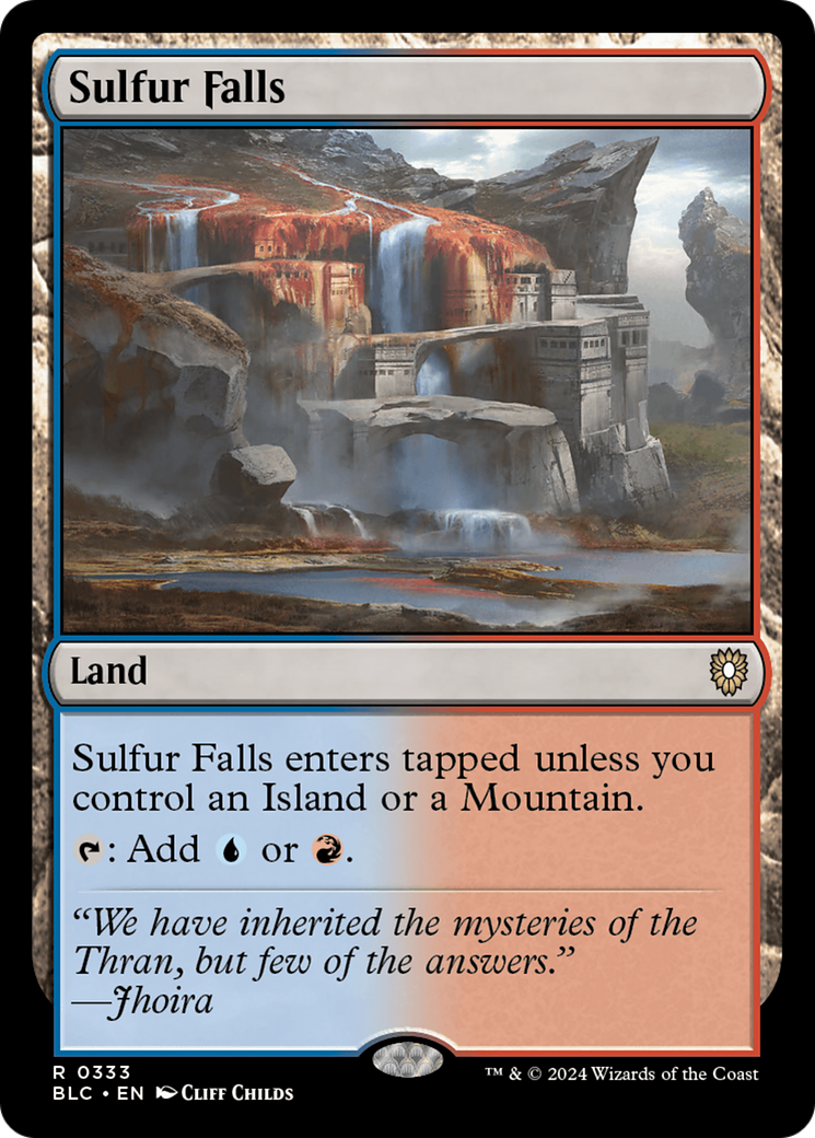 Sulfur Falls (BLC-333) [Bloomburrow Commander] MTG Single Wizards of the Coast