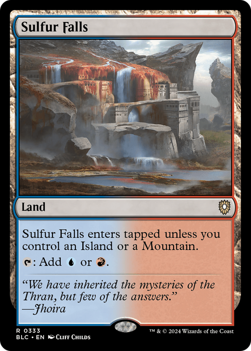 Sulfur Falls (BLC-333) [Bloomburrow Commander] MTG Single Wizards of the Coast