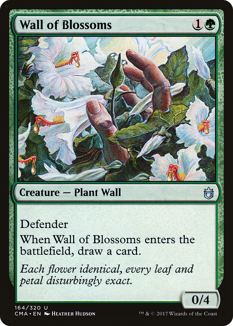 Wall of Blossoms (CMA-164) [Commander Anthology] MTG Single Wizards of the Coast