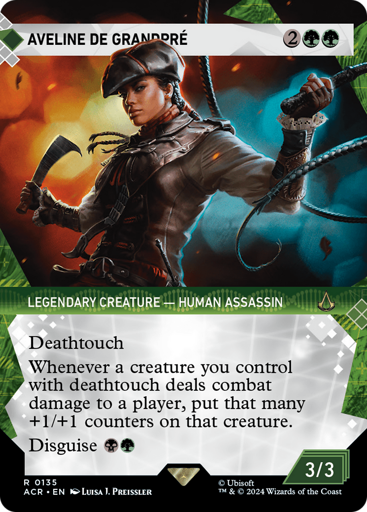 Aveline de Grandpre (ACR-135) [Assassin's Creed] (Showcase) (Borderless) Foil MTG Single Wizards of the Coast