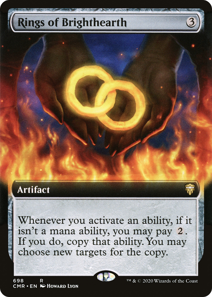 Rings of Brighthearth (CMR-698) [Commander Legends] (Extended Art) MTG Single Wizards of the Coast