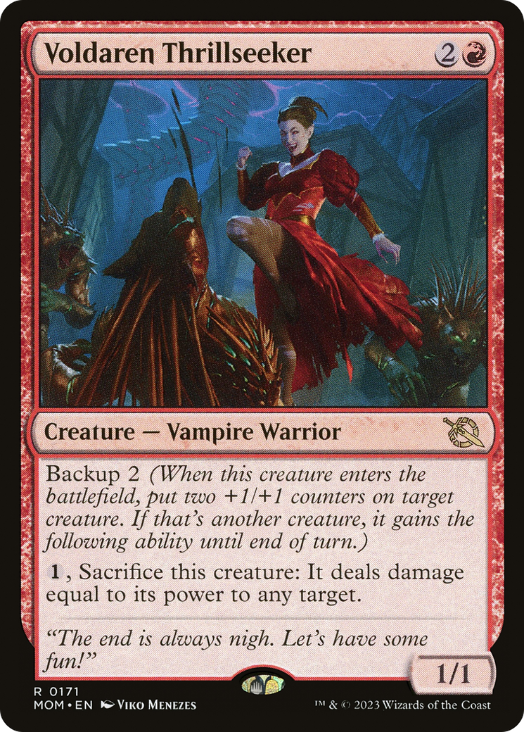 Voldaren Thrillseeker (MOM-171) [March of the Machine] Foil MTG Single Wizards of the Coast