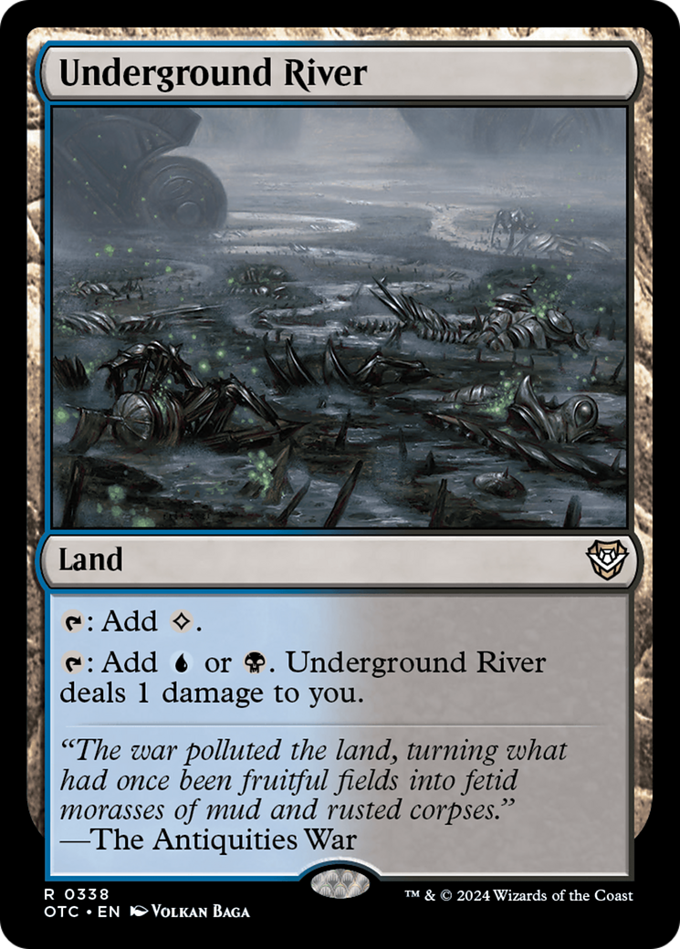 Underground River (OTC-338) [Outlaws of Thunder Junction Commander] MTG Single Wizards of the Coast