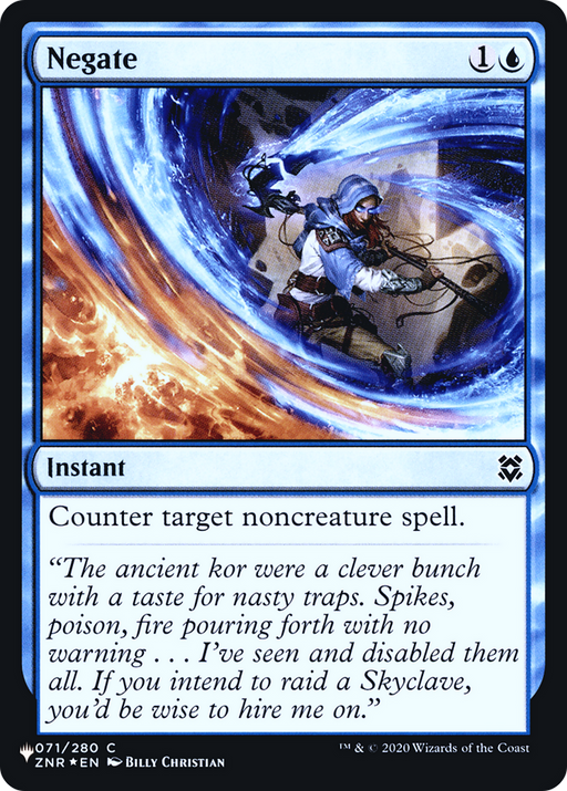 Negate (LIST-ZNR-71) [Mystery Booster] The List Foil MTG Single Wizards of the Coast