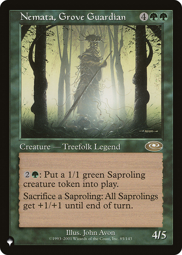 Nemata, Grove Guardian (LIST-PLS-85) [Mystery Booster] The List MTG Single Wizards of the Coast