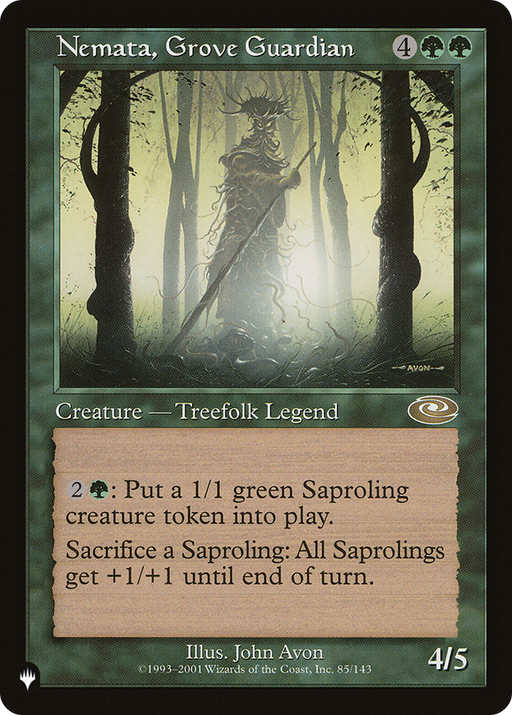 Nemata, Grove Guardian (LIST-PLS-85) [Mystery Booster] The List MTG Single Wizards of the Coast