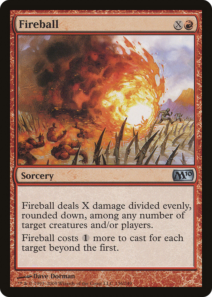 Fireball (M10-136) [Magic 2010] Foil MTG Single Wizards of the Coast
