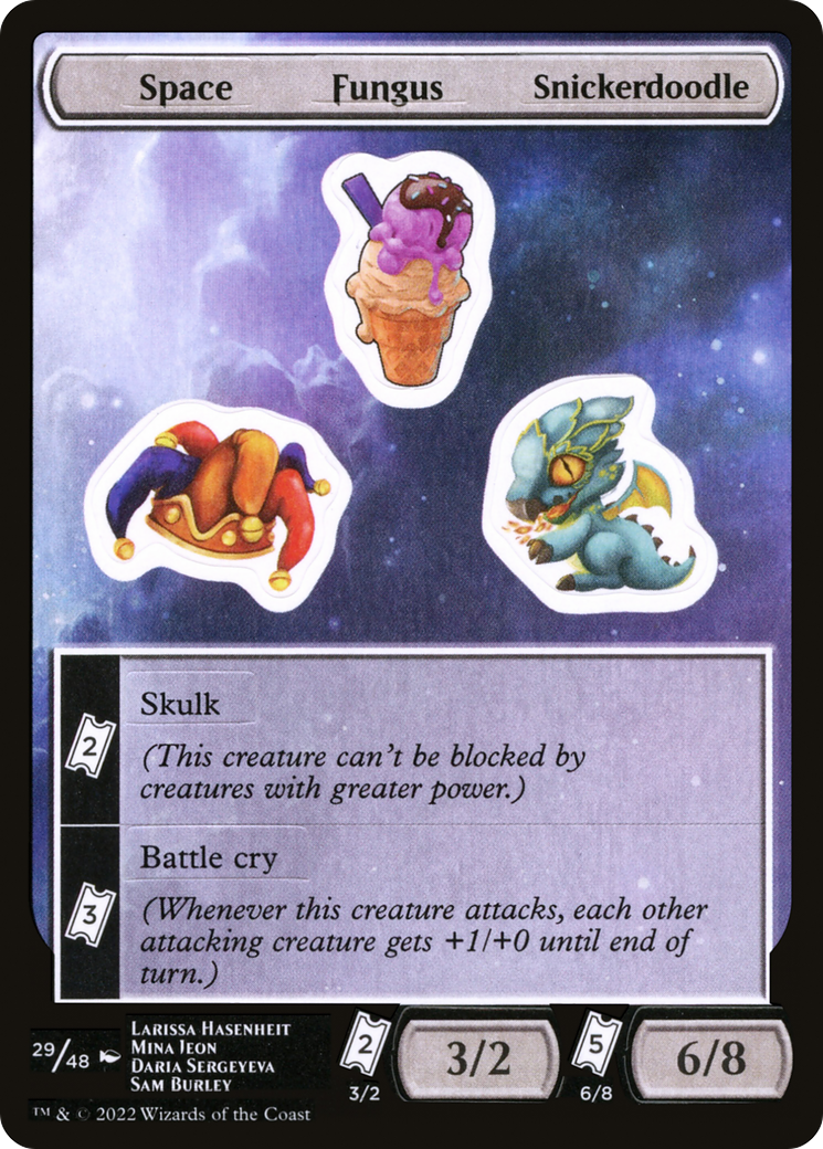 Space Fungus Snickerdoodle (UNF-029) [Tokens] Unfinity Sticker Sheets MTG Single Wizards of the Coast