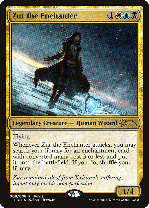 Zur the Enchanter (JDG-008) [Misc] Judge Gift Cards 2016 Foil MTG Single Wizards of the Coast
