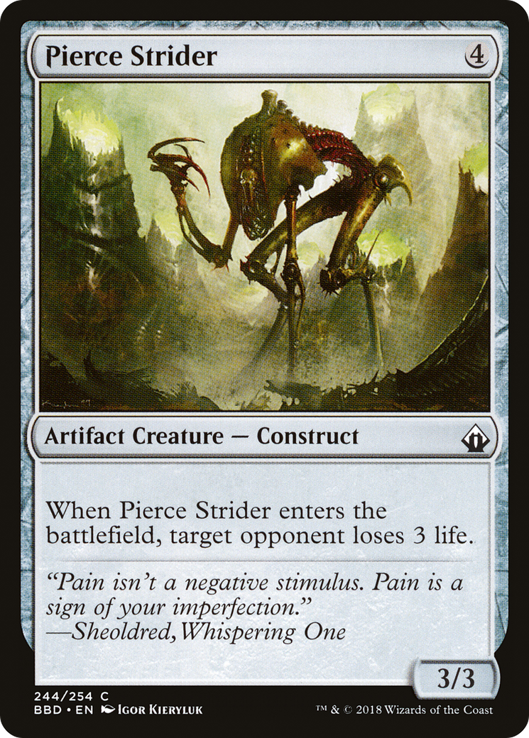 Pierce Strider (BBD-244) [Battlebond] Foil MTG Single Wizards of the Coast