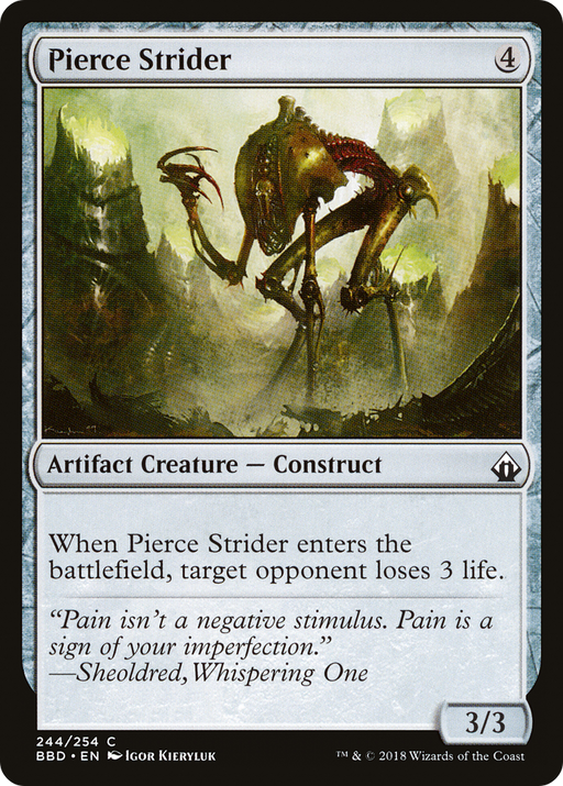 Pierce Strider (BBD-244) [Battlebond] Foil MTG Single Wizards of the Coast