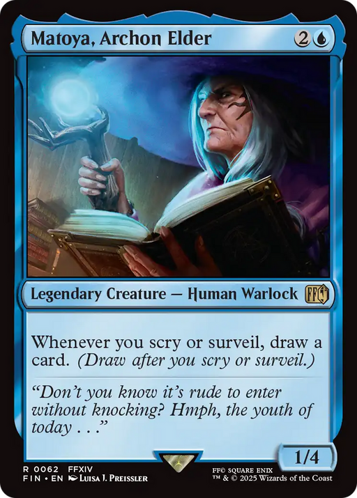 Matoya, Archon Elder (FIN-062) [FINAL FANTASY] MTG Single Wizards of the Coast