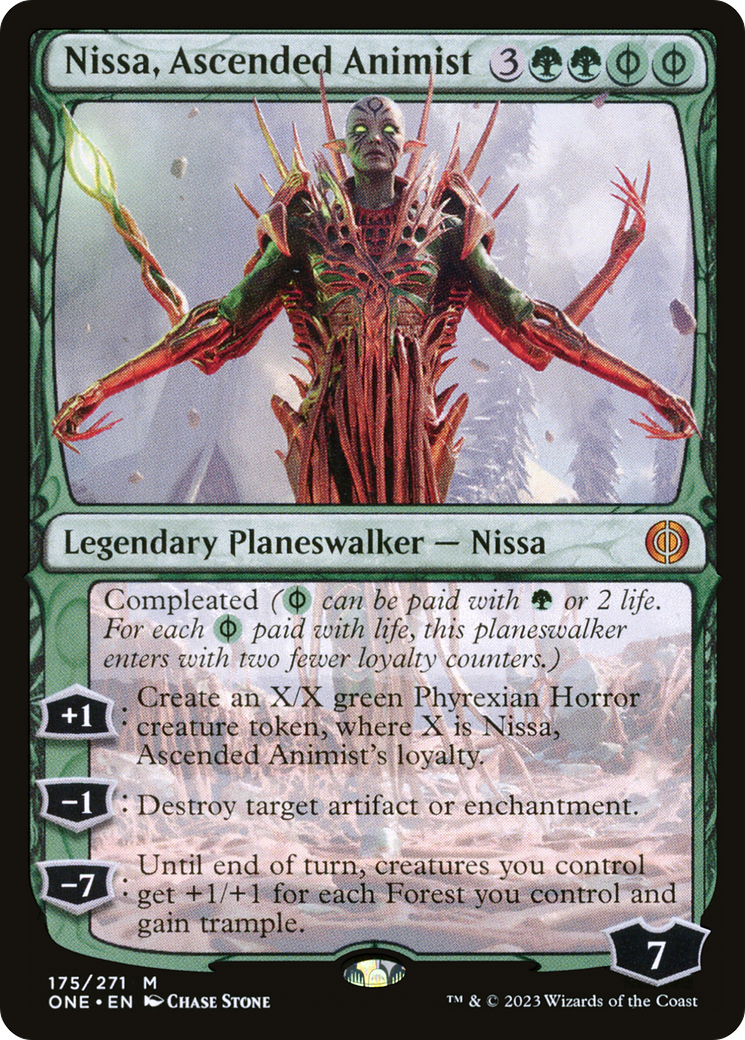 Nissa, Ascended Animist (ONE-175) [Phyrexia: All Will Be One] MTG Single Wizards of the Coast