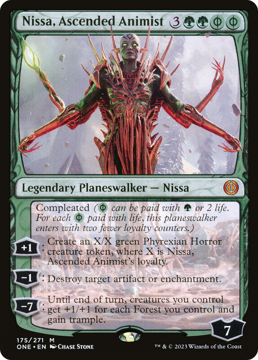 Nissa, Ascended Animist (ONE-175) [Phyrexia: All Will Be One] MTG Single Wizards of the Coast