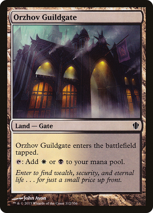 Orzhov Guildgate (C13-312) [Commander 2013] MTG Single Wizards of the Coast