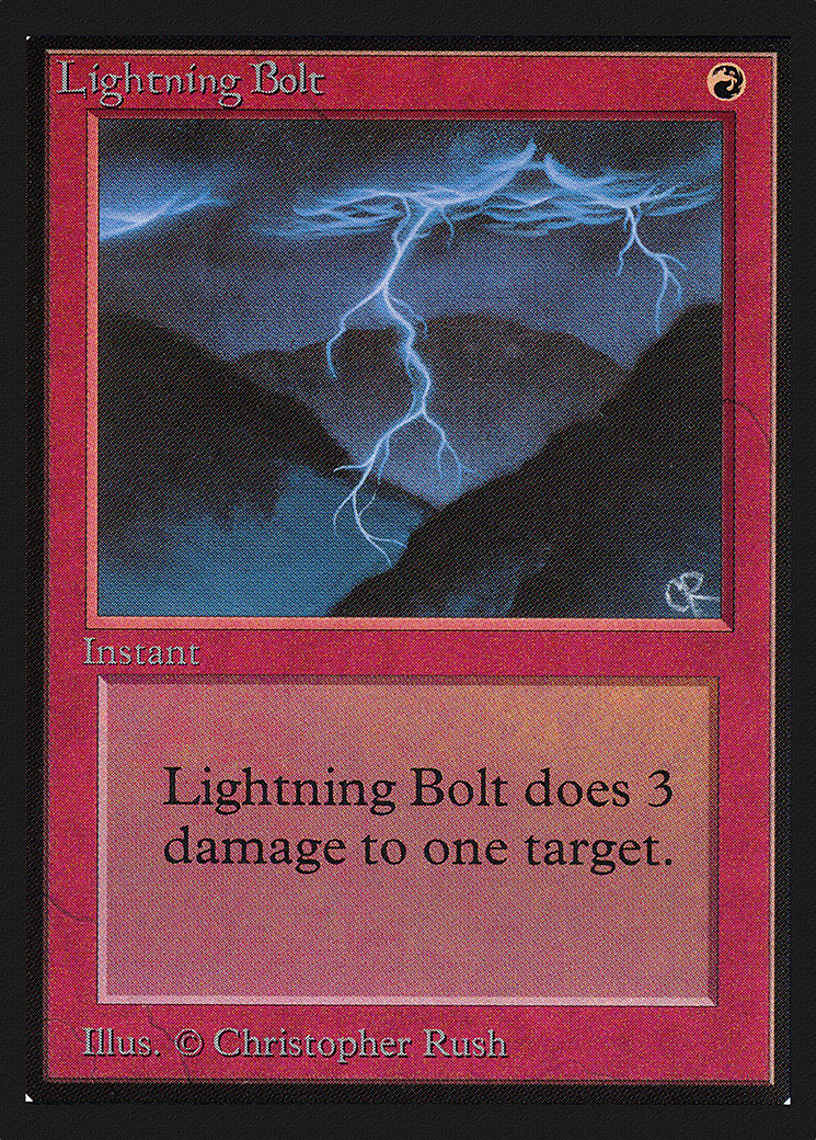 Lightning Bolt (CED-162) [Collectors' Edition] MTG Single Wizards of the Coast