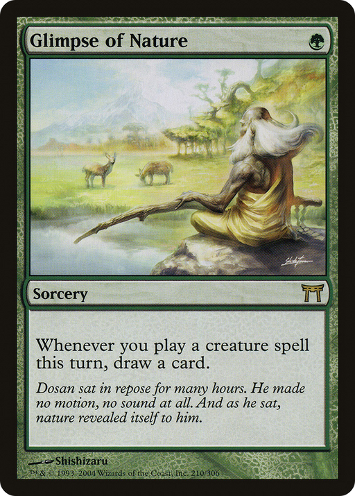 Glimpse of Nature (CHK-210) [Champions of Kamigawa] MTG Single Wizards of the Coast