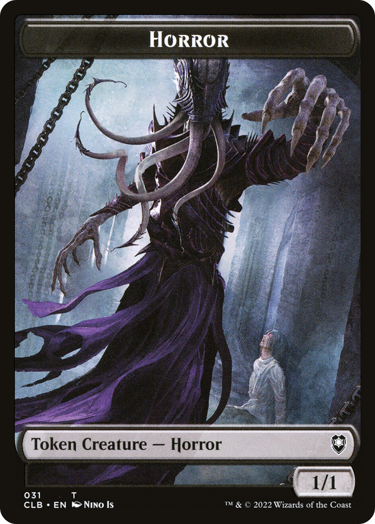 Horror (TCLB-031) [Tokens] Battle for Baldur's Gate Tokens MTG Single Wizards of the Coast