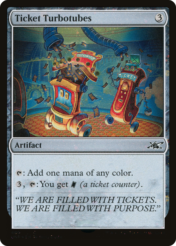 Ticket Turbotubes (Galaxy Foil) (UNF-480) [Unfinity] Foil MTG Single Wizards of the Coast