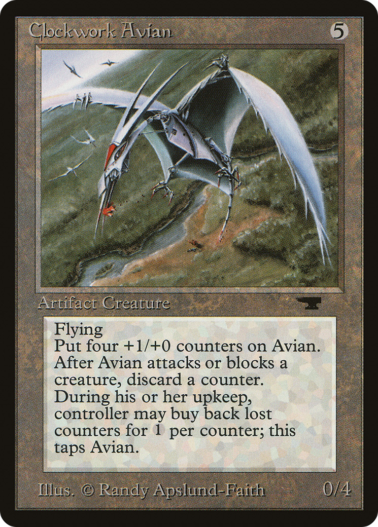 Clockwork Avian (ATQ-) [Oldschool] Antiquities MTG Single Wizards of the Coast