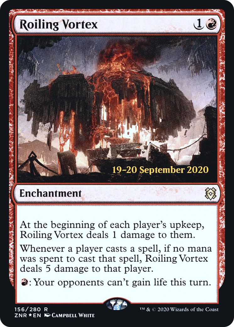 Roiling Vortex (PRE-156) [Zendikar Rising Promos] Foil MTG Single Wizards of the Coast