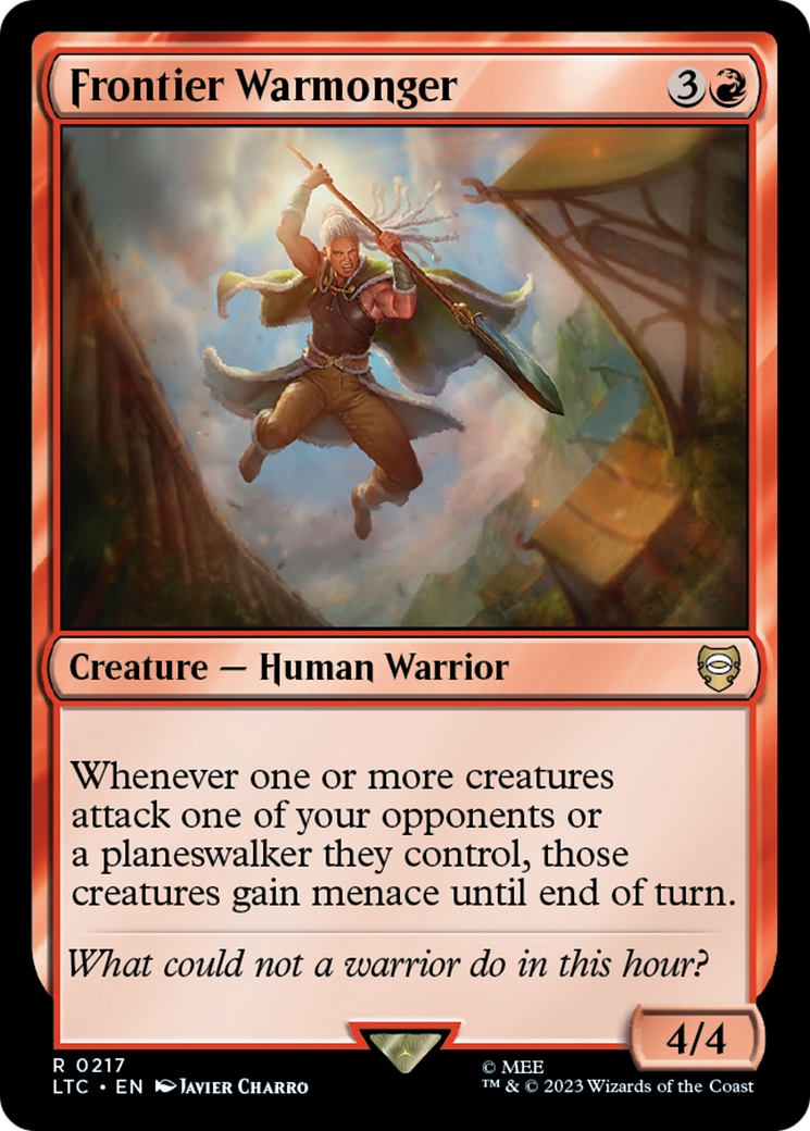Frontier Warmonger (LTC-217) [Tales of Middle-earth Commander] MTG Single Wizards of the Coast
