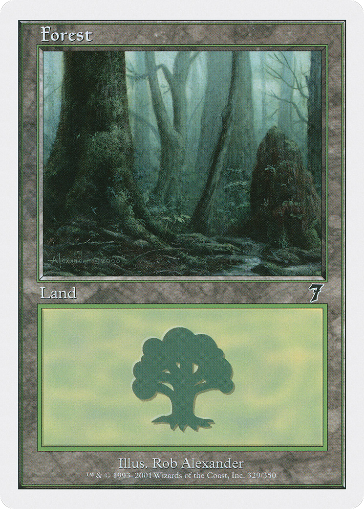 Forest (329) (7ED-329) [7th Edition] Foil MTG Single Wizards of the Coast