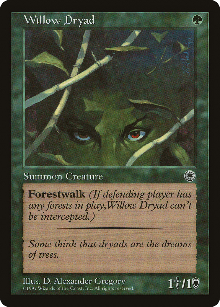 Willow Dryad (POR-) [Misc] Portal MTG Single Wizards of the Coast