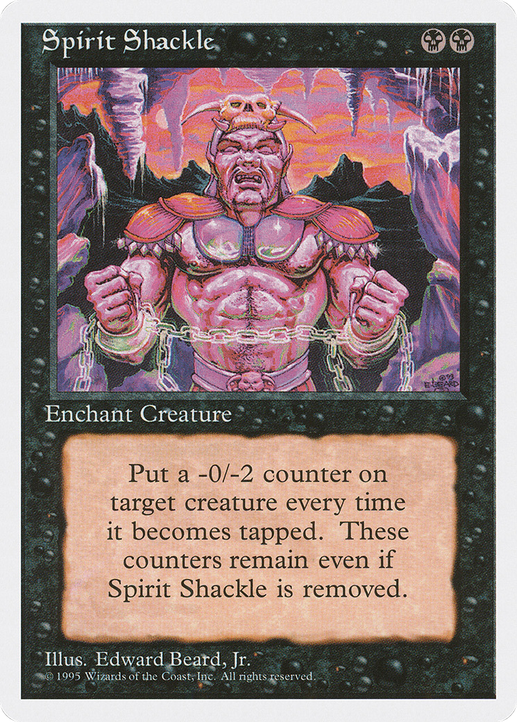 Spirit Shackle (4ED-163) [Fourth Edition] MTG Single Wizards of the Coast