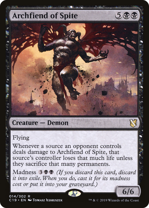 Archfiend of Spite (C19-014) [Commander 2019] MTG Single Wizards of the Coast