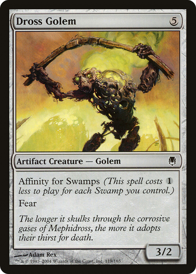 Dross Golem (DST-119) [Darksteel] MTG Single Wizards of the Coast