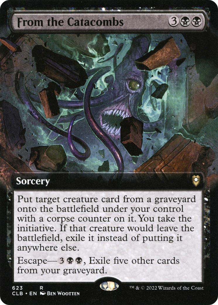 From the Catacombs (CLB-623) [Commander Legends: Battle for Baldur's Gate] (Extended Art) MTG Single Wizards of the Coast