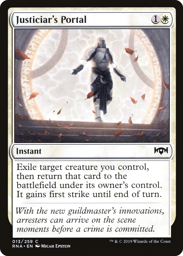 Justiciar's Portal (RNA-013) [Ravnica Allegiance] MTG Single Wizards of the Coast