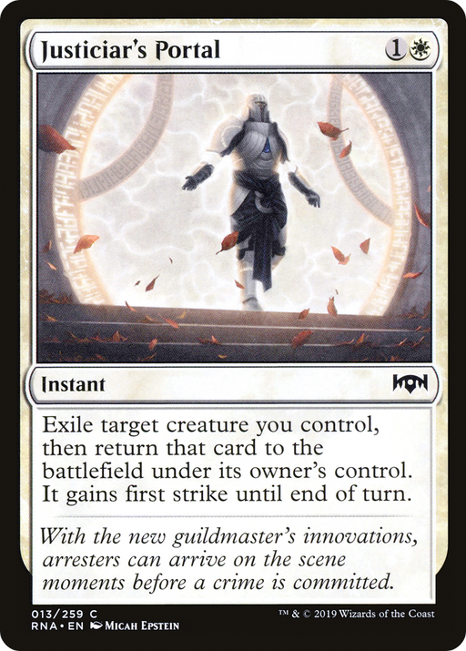 Justiciar's Portal (RNA-013) [Ravnica Allegiance] MTG Single Wizards of the Coast