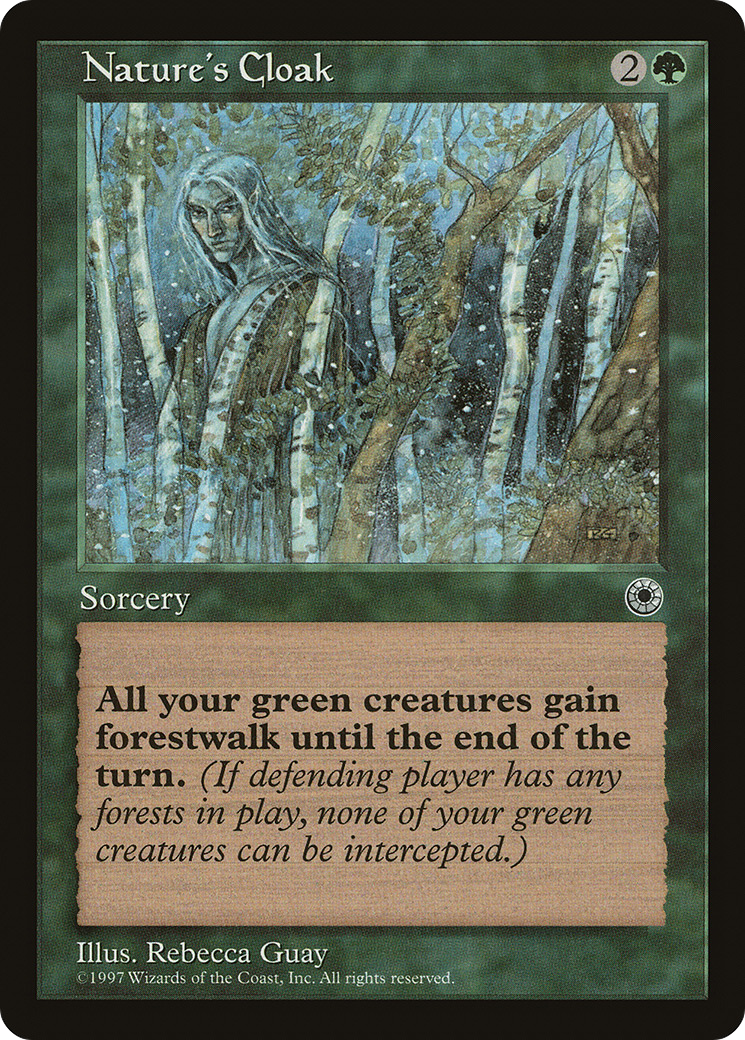 Nature's Cloak (POR-177) [Misc] Portal MTG Single Wizards of the Coast