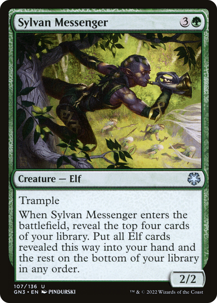 Sylvan Messenger (GN3-107) [Misc] Game Night: Free-for-All MTG Single Wizards of the Coast