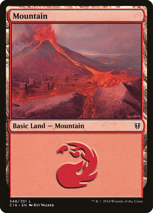 Mountain (348) (C16-348) [Commander 2016] MTG Single Wizards of the Coast