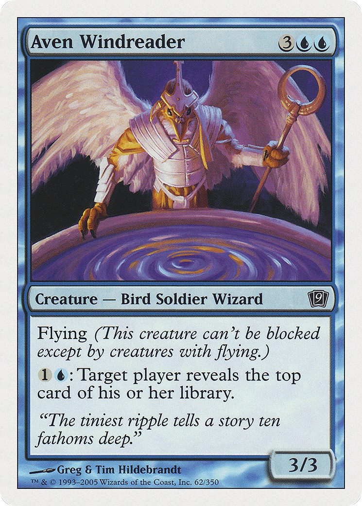 Aven Windreader (9ED-062) [9th Edition] MTG Single Wizards of the Coast