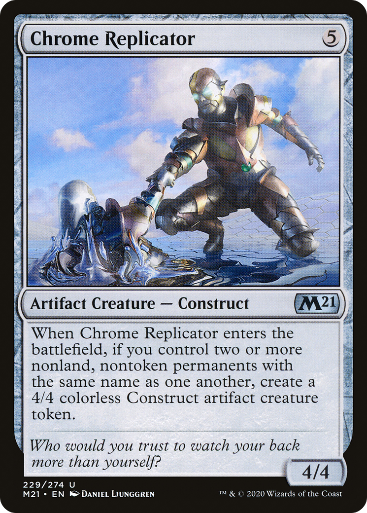Chrome Replicator (M21-229) [Core Set 2021] Foil MTG Single Wizards of the Coast