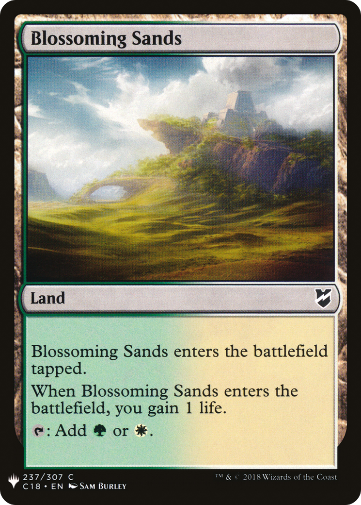 Blossoming Sands (LIST-C18-237) [Mystery Booster] The List MTG Single Wizards of the Coast