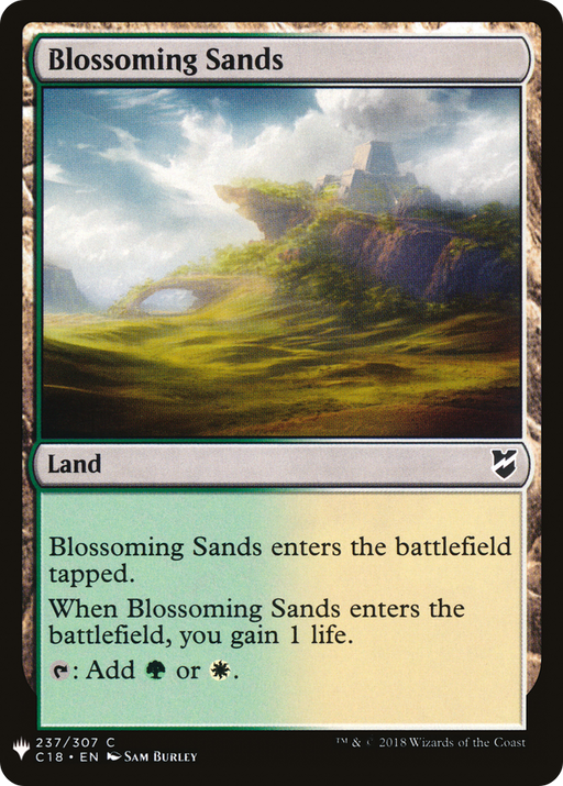 Blossoming Sands (LIST-C18-237) [Mystery Booster] The List MTG Single Wizards of the Coast