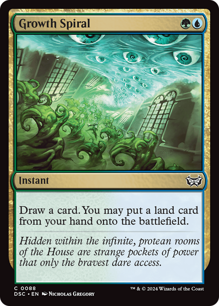 Growth Spiral (DSC-088) [Duskmourn: House of Horror Commander] MTG Single Wizards of the Coast