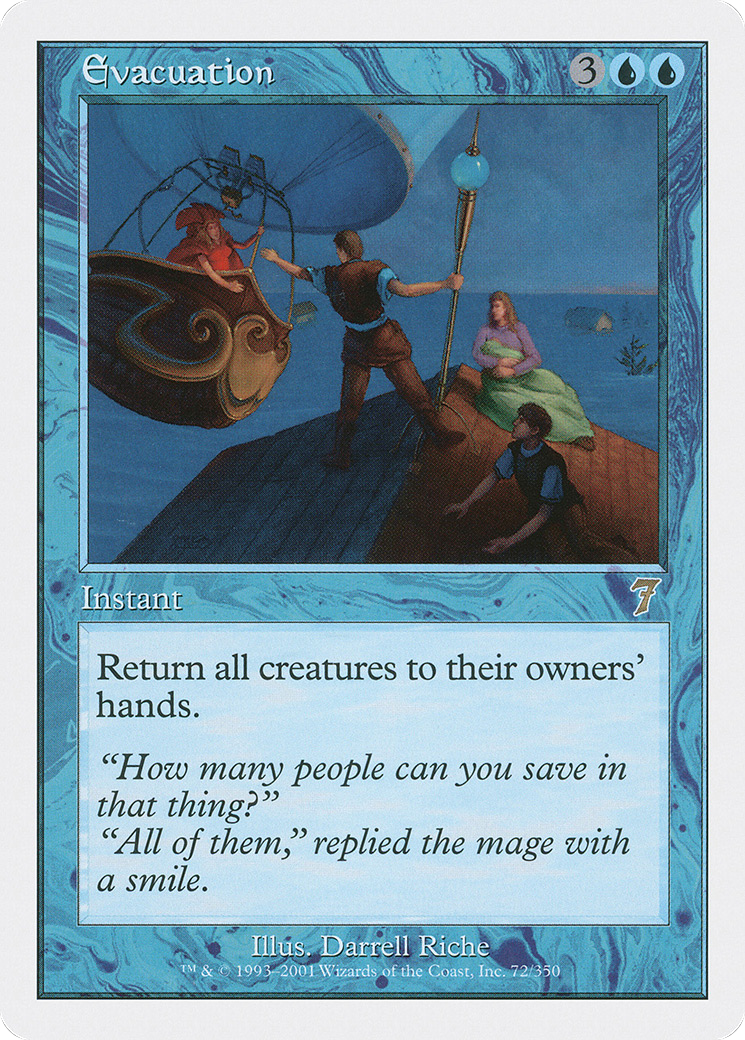 Evacuation (7ED-072) [7th Edition] Foil MTG Single Wizards of the Coast