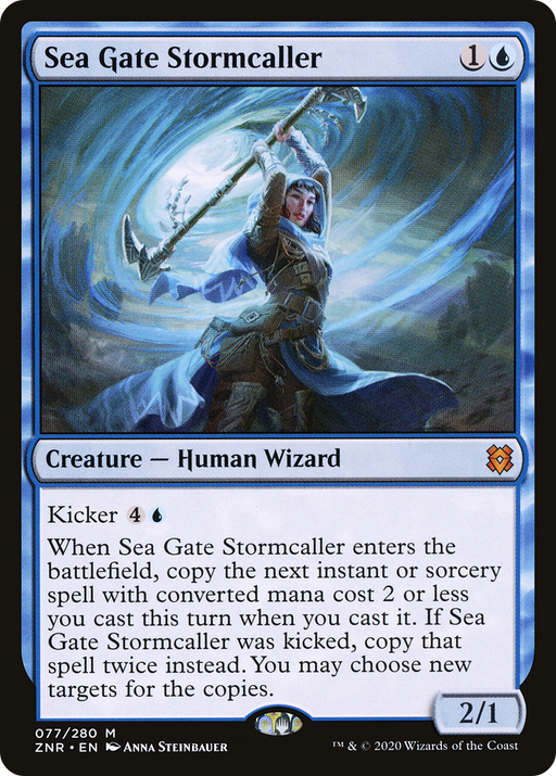 Sea Gate Stormcaller (ZNR-077) [Zendikar Rising] MTG Single Wizards of the Coast