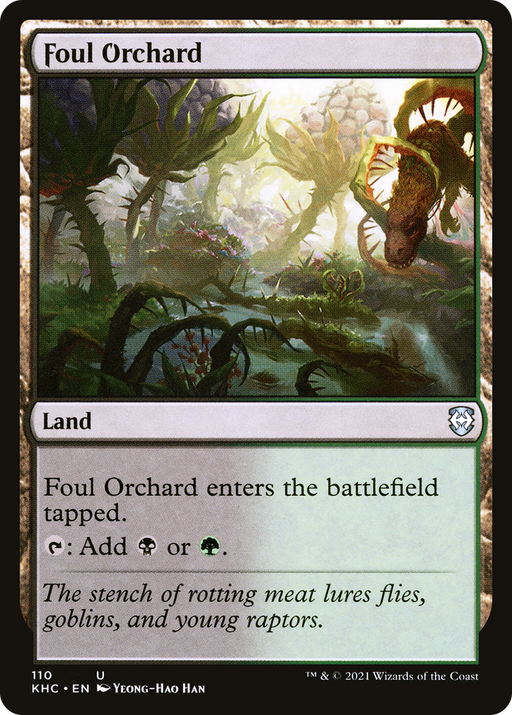 Foul Orchard (KHC-110) [Kaldheim Commander] MTG Single Wizards of the Coast