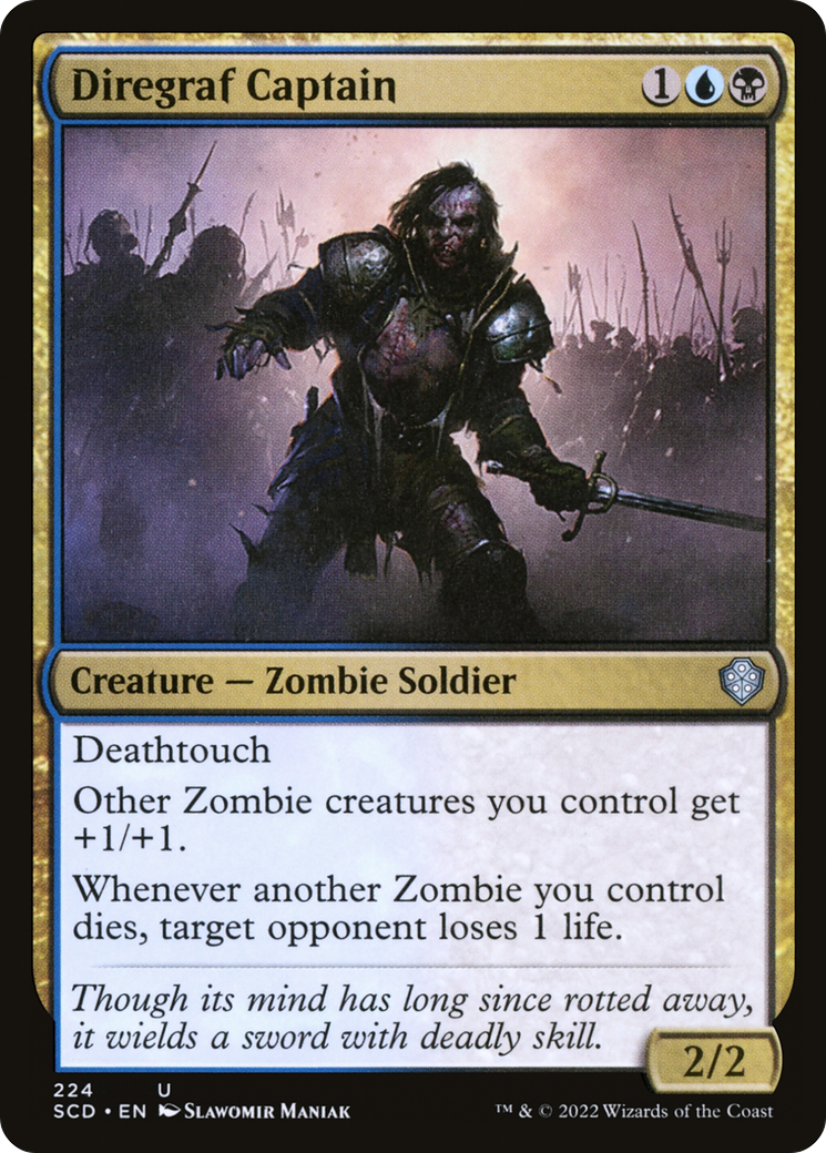 Diregraf Captain (SCD-224) [Starter Commander Decks] MTG Single Wizards of the Coast
