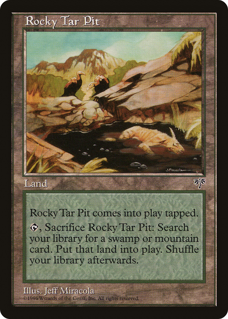 Rocky Tar Pit (MIR-) [Mirage] MTG Single Wizards of the Coast