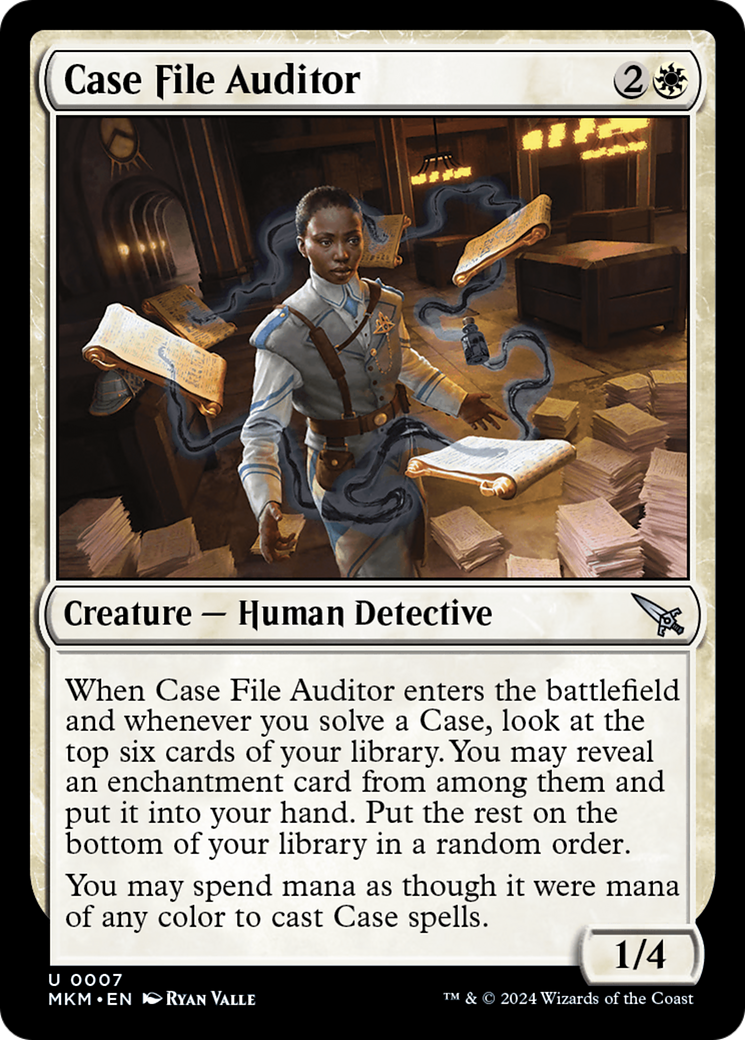 Case File Auditor (b) (MKM-007) [Murders at Karlov Manor] MTG Single Wizards of the Coast