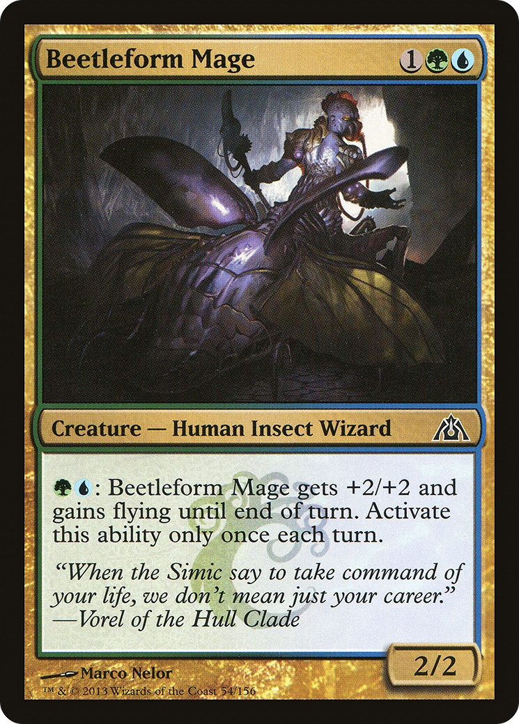 Beetleform Mage (DGM-054) [Dragon's Maze] Foil MTG Single Wizards of the Coast