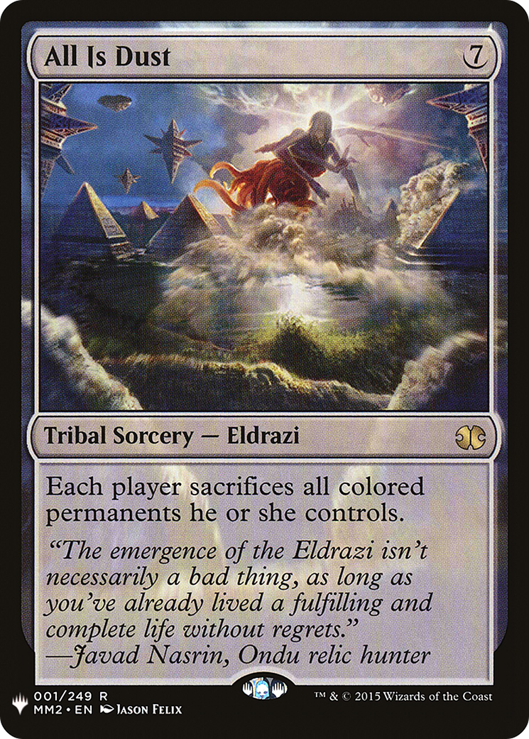 All Is Dust (LIST-001) [Mystery Booster] The List MTG Single Wizards of the Coast